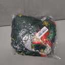 Horaldaily 4PCS Christmas Dining Green Chair Covers, Xmas Tree Pine Tree Stars Stretch Removable Washable Slipcover Chair Protector for Dining Room Home Decor