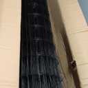 Black PVC Coated Welded Wire Fence 24 Inch x 50 Foot, 2 Inch x 3 Inch 16GA, Garden Border Fencing Roll Vinyl Coating Metal Wire Mesh for Yard Vegetable Plant Protection Poultry Netting