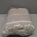 Brown Boho Blackout Curtains 2 Panels 63 Inch for Living Room Bedroom, Warm Taupe Linen Texture Farmhouse Curtains with Tassels and White Cotton Embroidery Vintage Rustic Country Western