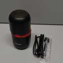 COOL KNIGHT Herb Grinder [large capacity/fast/Electric ]-Spice Herb Coffee Grinder with Pollen Catcher/- 7.5" (Black)