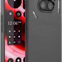 TUDIA SKN Designed for Nothing Phone (2a) / (2a) Plus Case, [Reinforced Corners] Shockproof Anti-Yellowing Slim Grip Semi-Transparent Matte TPU Bumper Drop Protection - Frosted Black