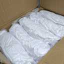 Trlyc Spandex Folding Chair Covers 100 Pcs Universal Fitted Dining Chair Cover Stretchy Slipcovers for Wedding Party Banquet Flat-Front Chairs Covers (White)