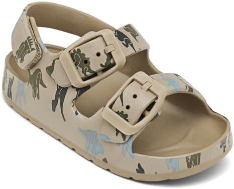 ChayChax Toddler Boys Girls Double Buckle Sandals Children's Adjustable Back Strap Water Sandal, 7