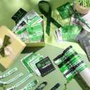 50 Pcs Mental Health Awareness Bracelets Ribbon with 50 Pcs Positive Affirmation Cards Mental Health Hope Green Ribbons Wristbands for Party Favors Fundraising Mental Health Awareness Gifts