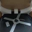 24" Bladeless Ceiling Fan with RGB Light Remote, Smart LED Ceiling Fans with Voice/App Control, Modern Low Profile Dimmable Light Ceiling Fan for Bedroom Living Room Black