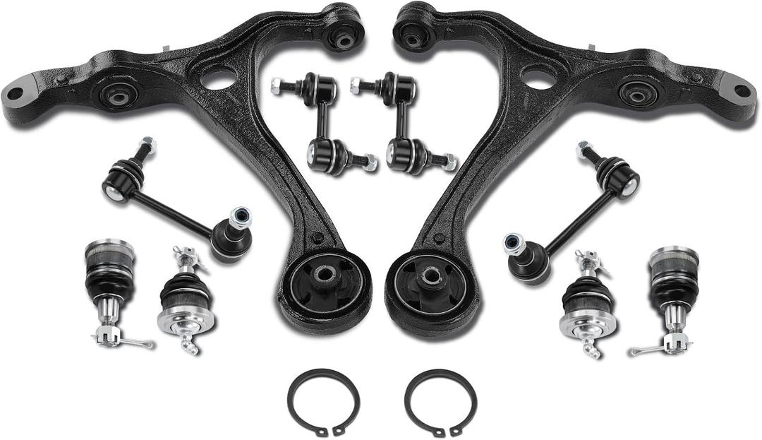 A-Premium 10Pcs Suspension Kit, Front Lower Control Arm