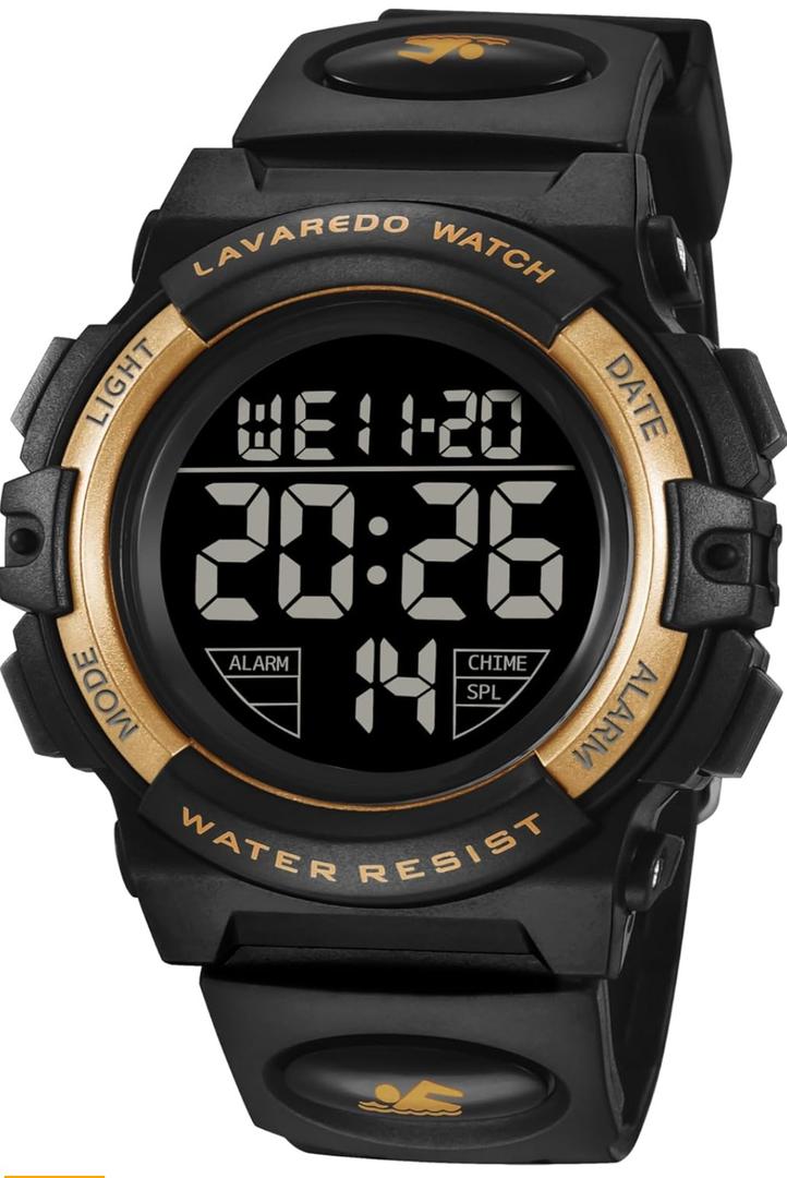 Kids Watch, Boys Watch for 3-15 Year Old Boys, Digital Sport Outdoor Multifunctional Chronograph LED 50 M Waterproof Alarm Calendar Analog Watch for Children with Silicone Band, Kids Gift