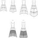 Simplicity SS3129D5 Misses' Fitted Tank Dress Sewing Pattern Packet, Design Code S3129, Sizes 4-6-8-10-12