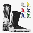 Lux Dual Grip Socks - Soccer Grip Socks for Men and Women. GripArray Performance & Comfort, 8.7"