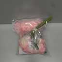 DUYONE Artificial Roses Single Stem 10pcs Fake Silk Flower Arrangement Bouquet for Home Party Wedding Decoration(Deep Pink)