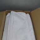 Fitable 6 Pack White Rectangle Table Clothes - 90 x 156 Inch - Wrinkle and Stain Resistant Fabric Tablecloths, Washable Polyester Table Covers for Wedding, Party, Banquet, Formal Events