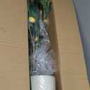 Artificial Lemon Tree, 6ft Tall Floor Faux Lemon Plastic Plant with White Planter, Fake Lemon Fruit Silk Tree for Indoor Home Decor Office Living Room