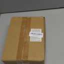 24 Pack 6X6X3 Christmas Cookie Boxes for Gift Giving Gold Foil Star White Bakery Boxes with Window 6 Inch Small Treat Boxes for Mini Cake Pastry Dessert Cupcakes Candy Donut Packaging