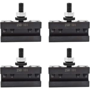 WFLNHB AXA 4Pcs #1 Quick Change 250-101 Tool Post Turning and Facing Holder Fit for Swing Dia 12 Inch 250-111 or 250-100