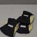 Langsprit Male Belly Bands for Dogs (Pack of 3) - High Absorbing Dog Wraps Male Washable - Reusable Dog Diapers (Black, X-Small)