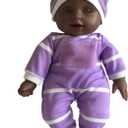 The New York Doll Collection 11 inch Soft Body Baby Doll in Gift Box - 11" Doll Toy for Kids, Boys, Girls and Toddlers - Baby Doll Pacifier Accessory Included (African American)
