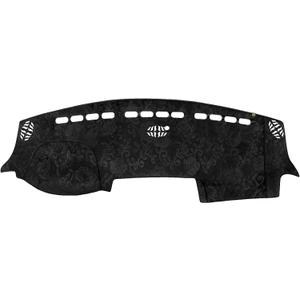 Dashboard Cover Dash Mat Fit for 2024-2019 Do-dge Ram 1500 2500 3500 (Without HUD Models),Car Dash Board Mat Anti-Glare Carpet,Non-Slip Pad Sunshield Protector (Flannel)