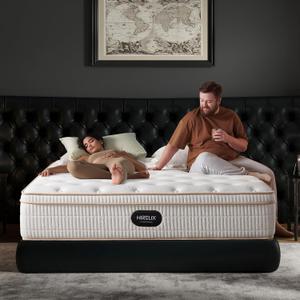 14 Inch Queen Hybrid Mattress, Cooling Gel Memory Foam & Zoned Pocket Coils, Pressure Relief, Motion Isolation, Breathable Bed in a Box, CertiPUR-US Certified