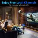 TV Antenna for Smart TV Indoor, Digital TV Antenna for Local Channels with Strong Magnetic Base & 360 Omni-Directional Reception, Supports 4K 1080p