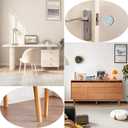 2 x Felt Furniture Pads, Non-Slip Self Adhesive Cuttable Anti-Sliip Furniture Pads for Hardwood Floors Chair Wall Protector, 4 x 40 Inches (White)