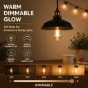 75 Watt Incandescent Light Bulbs, A19 Incandescent Bulb 60+ watts, Shatter-Resistant and Durable, Warm White Light (6-Pack)