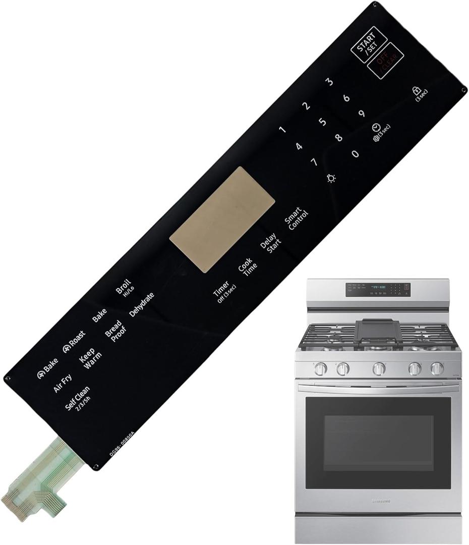 DG96-00850A Range Touch Control Panel,Range Membrane Switch Touchpad Compatible with Samsung Stove Replacement Parts Control Panel Fit Models NX60A6711SS/AA-00,NX60A6711ST/AA-00,NX60A6711SS/AA-01