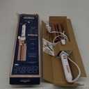 Conair Double Ceramic 3 Barrel Curling Iron, Triple Barrel Waver Hair Tool Creates Deep, Continuous Waves, Hair Curler for All Hair Lengths, White/Rose Gold