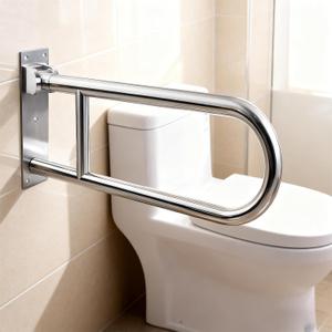 23.6 Inch Foldable Bath Grab Bar - 360 LBS Capacity 304 Stainless Steel, Anti-Rust Anti-Slip, Safety Handle for Elderly & Disabled Bathroom/Toilet Use