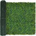 ODTORY Artificial Boxwood Roll Panels:40 X 120 in(33.5 sqft) UV-Anti Artificial Ivy Privacy Fence Wall Screen for Indoor Outdoor Green Grass Wall Decor & Ivy Fence Covering Privacy