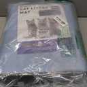 BurgeonNest 45"x32" Extra Large Cat Litter Mat, Honeycomb Double Layer Kitty Litter Trapping Mat, Urine Proof & Waterproof, Easy Clean, Machine Washable, Non-Slip, Scatter Control, Black