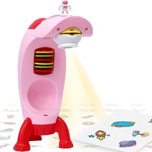 Kids Tracing Drawing Projector Toy for 3 Year Old Girl Gift Smart Art Sketcher Projectors with Toys for 3 4 5 6 7 8 Year Old Boys Girls Gifts (Pink)