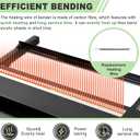 Digital Acrylic Plastic Bender 24" Acrylic Bending Machine with Spare Heating Wire, Plastic Bending Machine with Adjustable Length&Angle Acrylic Strip Bender Heater 110V (Black), Dina-453FBA