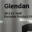 Glendan Photo Studio Light Box,16"x12" Portable Dimmable Product Photography Shooting Tent Kit with 176 High Color Rendering Index LED Lights & 6 Backdrops for Jewelry and Small Items