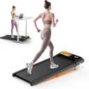 Walking Treadmill Pad with Incline, Walking 2.5HP for Home and Office, 265Lbs Weight Capacity, Treadmill with APP & Remote Control, LED Display (Yellow)