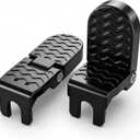 Heavy Duty E-Bike Foot Pegs, Foldable Rear Pedals for Passenger, Manganese Steel Reinforced Aluminum Bike Footrests with 15mm U-Slot & Anti-Slip for E-Bike, Mountain Bike, Folding Bicycle