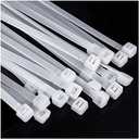 Large zip ties 24 inch white heavy duty zip ties for outdoor use 50 pcs strong extra long cable ties big industrial plastic tie wraps