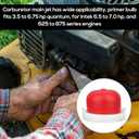 2 x 4pcs Carburetor Main Jet 592792, for Briggs & Stratton Engine with 4pcs 594281 Primer Bulbs Jet-Main Replacement for Garden Lawn Mower Equipment Small Engine Parts