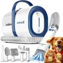oneisall Dog Grooming Vacuum, Pet Grooming Vacuum with Clipper Nail Grinder, 1.5L Dust Cup Dog deshedding Brush with 7 Tools for Shedding Pet Hair, Home Cleaning(Blue)