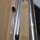 1 1/8 Inch Diameter Room Darkening Curtain Rods 134-240”, Heavy Duty Window Wrap Around Drapery Rod with Aluminum Bracket, Accessories, Wall Mounted Ceiling Mounted, Adjustable Length, Brushed Nickel