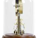 SEIKO QXN236GLH Desk and Table Clock, Brown, Large
