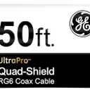 GE Pro Quad Shield RG6 Coax Cable 50 Ft