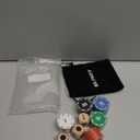 Left Right Center Dice Game Set with 3Pcs 1Inch Wood Dices + 50pcs Colorful Poker Chips (Wood Set)