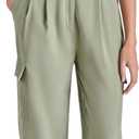 Steve Madden Apparel Women's Daya Pant, Basil, Large 