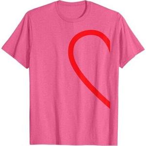 Half Heart Partner Couple Pyjamas Left Side Lovers Couple T-Shirt, S