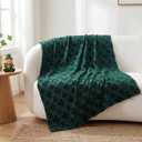 Tudomro 3 Pcs 50"x60" Easter, St Patrick's Day Throw Blanket, Valentine's Day Soft Fuzzy Plush Luxury Spring 3D Embroidered Red Heart Decorative Throw Blanket for Home Bed Sofa Decor Woman Men Gifts
