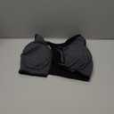 Women's Zip Front Sports Bra Wireless Post-Surgery Bra Active Yoga Sports Bras Size (XL, Gray)