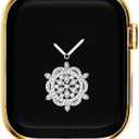 Cool Chain Smartwatch Bands Compatible for Apple Watch Bands Series, Stylish Replacement Watch Strap for Iwatch, Size: 46mm/45mm/44mm/(42mm-Series 1/2/3)(Gold)