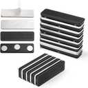 12 Pairs Magnetic Curtain Closure, Blackout Blind Accessory for Window Blinds Curtain Closure with Adhesive Curtain Magnets Clips for Blackout Curtains