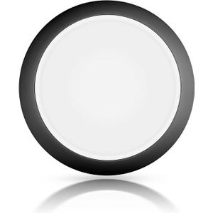 ECOELER 8 Inch Round Flush Mount Ceiling Light, Round Dimmable Lighting Fixture, 30W, 2000 Lumens, 5000K, Day Light, Aluminum Baffle Trim, Black, ETL Listed