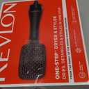 REVLON One-Step Hair Dryer and Styler, All-in-One Hair Brush Straightener for Salon-Quality Smooth & Straight Styles, Black (1 Count (Pack of 1))